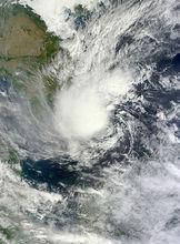 第1號強熱帶風暴“清松”衛星雲圖