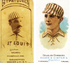 1886年美國公司發行“紐約巨人棒球隊”運動員肖像煙畫