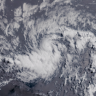 颶風貝里爾 衛星雲圖
