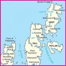 耶爾島地圖（居中島嶼為耶爾島）