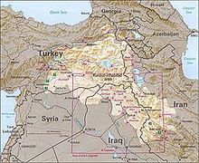 庫德族人分布區域（庫爾德斯坦）
