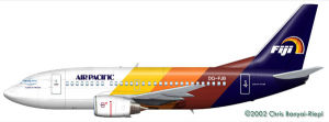 太平洋航空波音737客機樣機