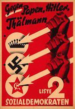 反封建君主專制、反納粹、反共產主義的海報