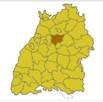 路德維希堡縣 在 巴登-符騰堡州內的位置