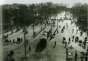 （圖）1930年代的前門大街