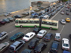 （圖）莫斯科市區的交通堵塞交通堵塞
