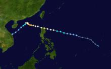 強颱風羅莎 路徑圖