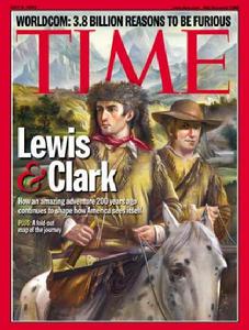 《時代周刊》封面上的劉易斯與克拉克