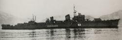 攝於1945年12月，作為特別運輸艦的雪風