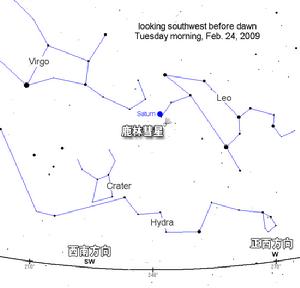 （圖）2月24日鹿林彗星位置