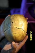 第九世活佛根噶諾布尊者的頭蓋骨