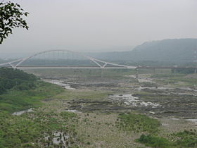 （圖）大溪鎮境內的大漢溪河道