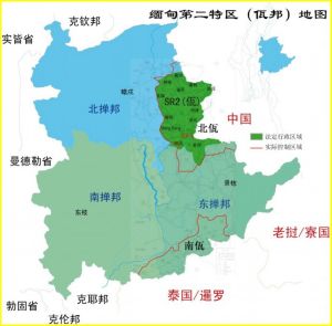 佤邦地圖