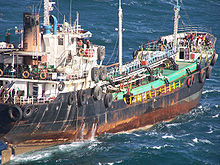 出現在日本海的朝鮮貨船