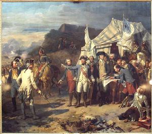 約克鎮圍城戰，奧古斯特·考德於1836年繪製