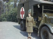 1945年身著中尉制服的伊莉莎白公主