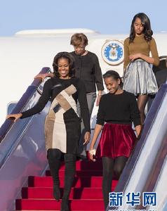 美國總統歐巴馬夫人米歇爾抵京訪華