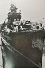 1942年12月被擊傷後在橫須賀修理的野分