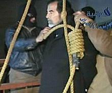 69歲的薩達姆·海珊在巴格達被處以絞刑