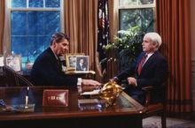 1987年與里根總統