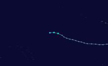 第14號熱帶風暴“尤娜拉”路徑圖