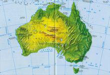 澳大利亞地形圖