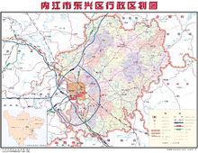 內江市東興區行政區劃圖