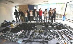 從墨西哥黑幫處繳獲的武器
