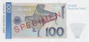 德國馬克1989年版100馬克-反面