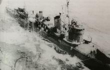1942年4月在印度洋作戰中從金剛號輸油的不知火