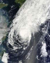 2013年第17號強熱帶風暴“桃芝”衛星雲圖