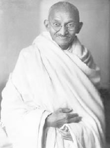 甘地，印度民族主義運動和國大黨領袖。