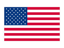 2000年至今使用的美國國旗，左上角有50顆星