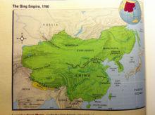 美國歷史教科書中的1760年清朝疆域圖