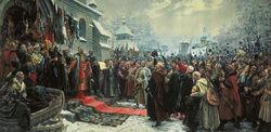 《佩列亞斯拉夫協定》的宣誓儀式1654年