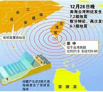 台灣地震示意圖