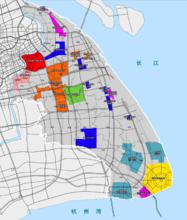 浦東新區行政區劃位置圖