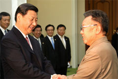 2008年6月17日，應朝鮮勞動黨中央委員會和朝鮮民主主義人民共和國政府邀請，中共中央政治局常委、國家副主席習近平17日上午抵達平壤，開始對朝鮮進行正式友好訪問。訪問期間，習近平將同朝鮮領導人就中朝關係及雙方共同關心的其他問題廣泛交換意見。［