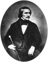 1845年的果戈理。
