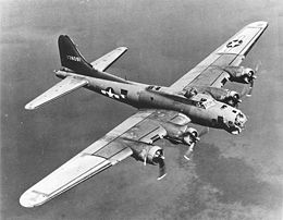 B-17空中堡壘式轟炸機，美國陸軍航空隊。