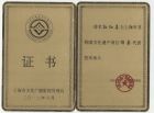 上海市非物質文化遺產“綿拳”認證證書