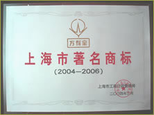 商標2001－2009年上海市著名商標