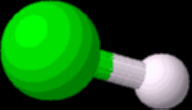 氯化氫分子球棍模型