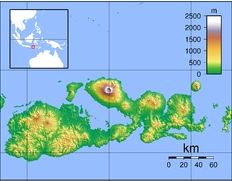 松巴哇島地形圖