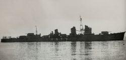 攝於1940年12月15日在藤永田造船廠交接後的浦風