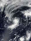 熱帶風暴黛比 衛星雲圖
