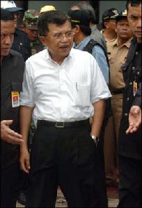 （圖）印度尼西亞副總統尤素福·卡拉視察災情