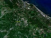 泰南陶公府區域衛星俯視圖