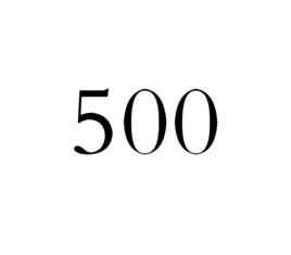 500[自然數之一]
