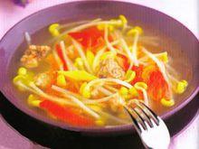 蔬菜湯減肥法：豆芽青椒絲湯